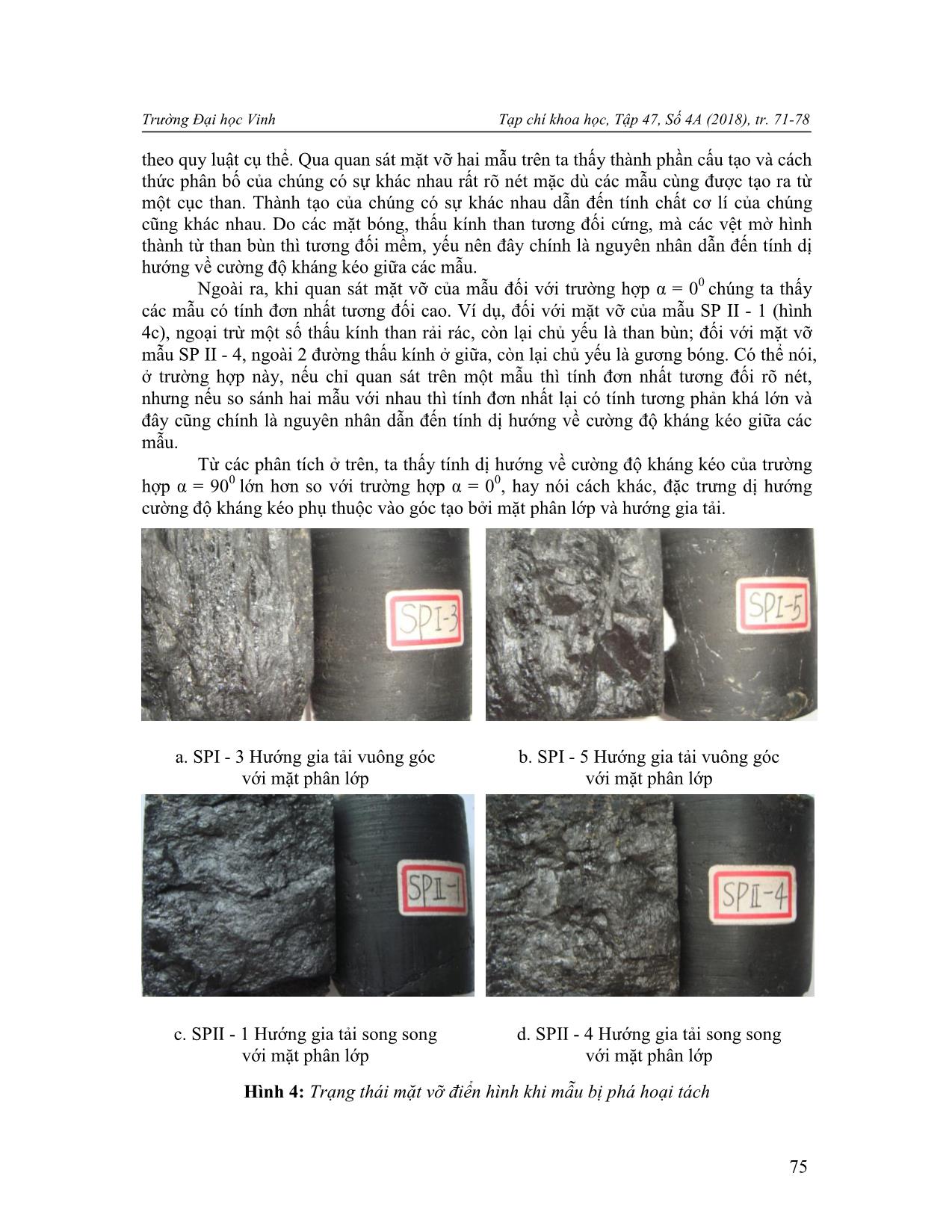 Nghiên cứu tính dị hướng độ bền của than thông qua thí nghiệm kéo gián tiếp trang 5