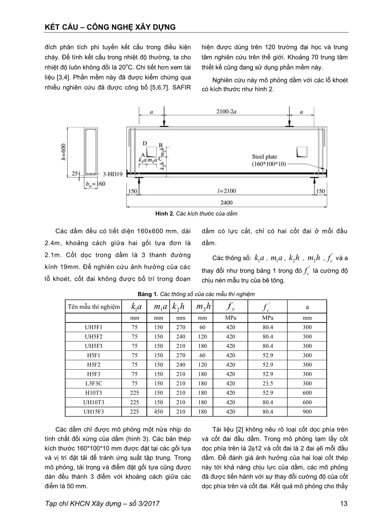 Phân tích phi tuyến kết cấu dầm cao bê tông cốt thép có khoét lỗ rỗng trang 2