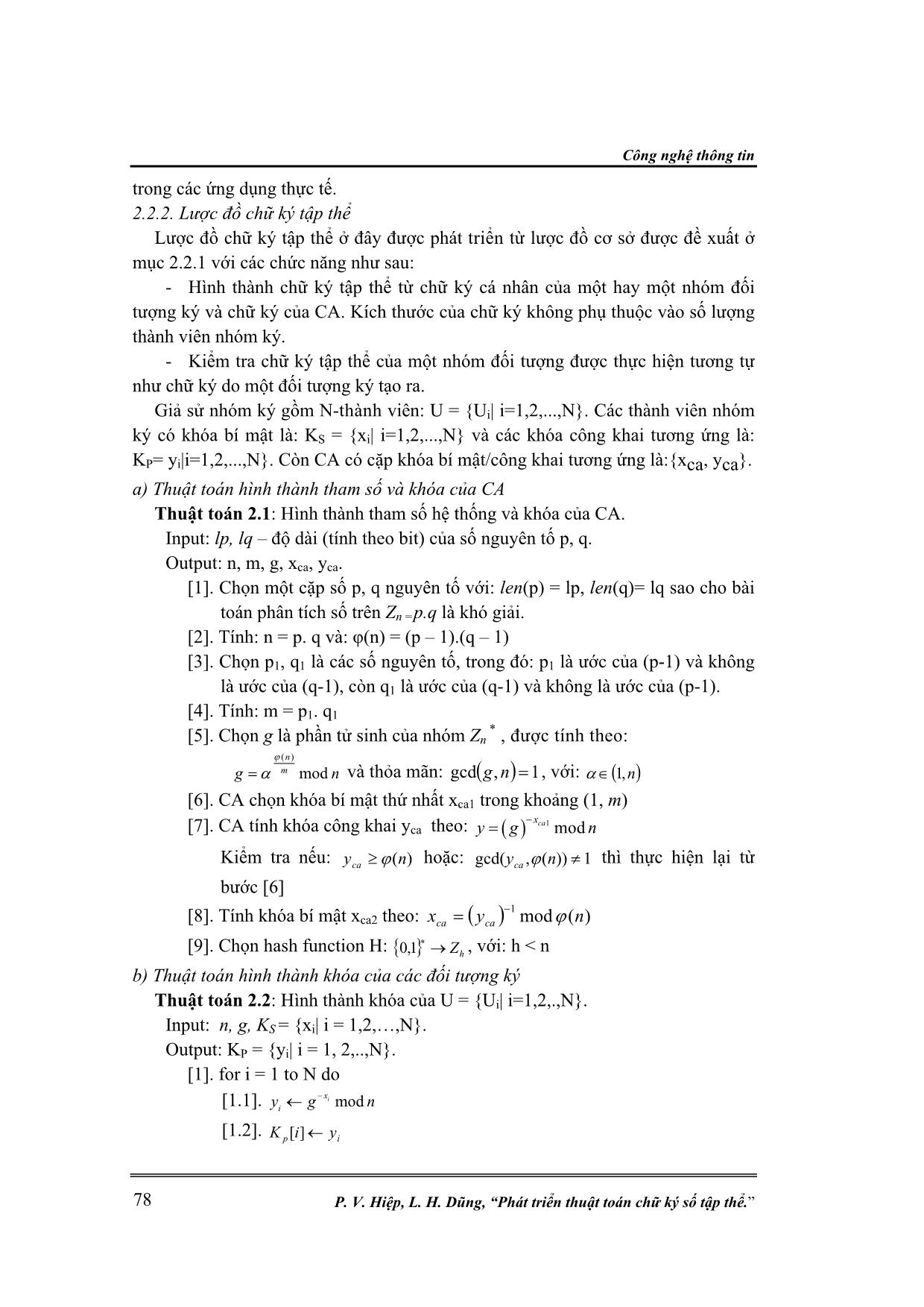 Phát triển thuật toán chữ ký số tập thể trang 5
