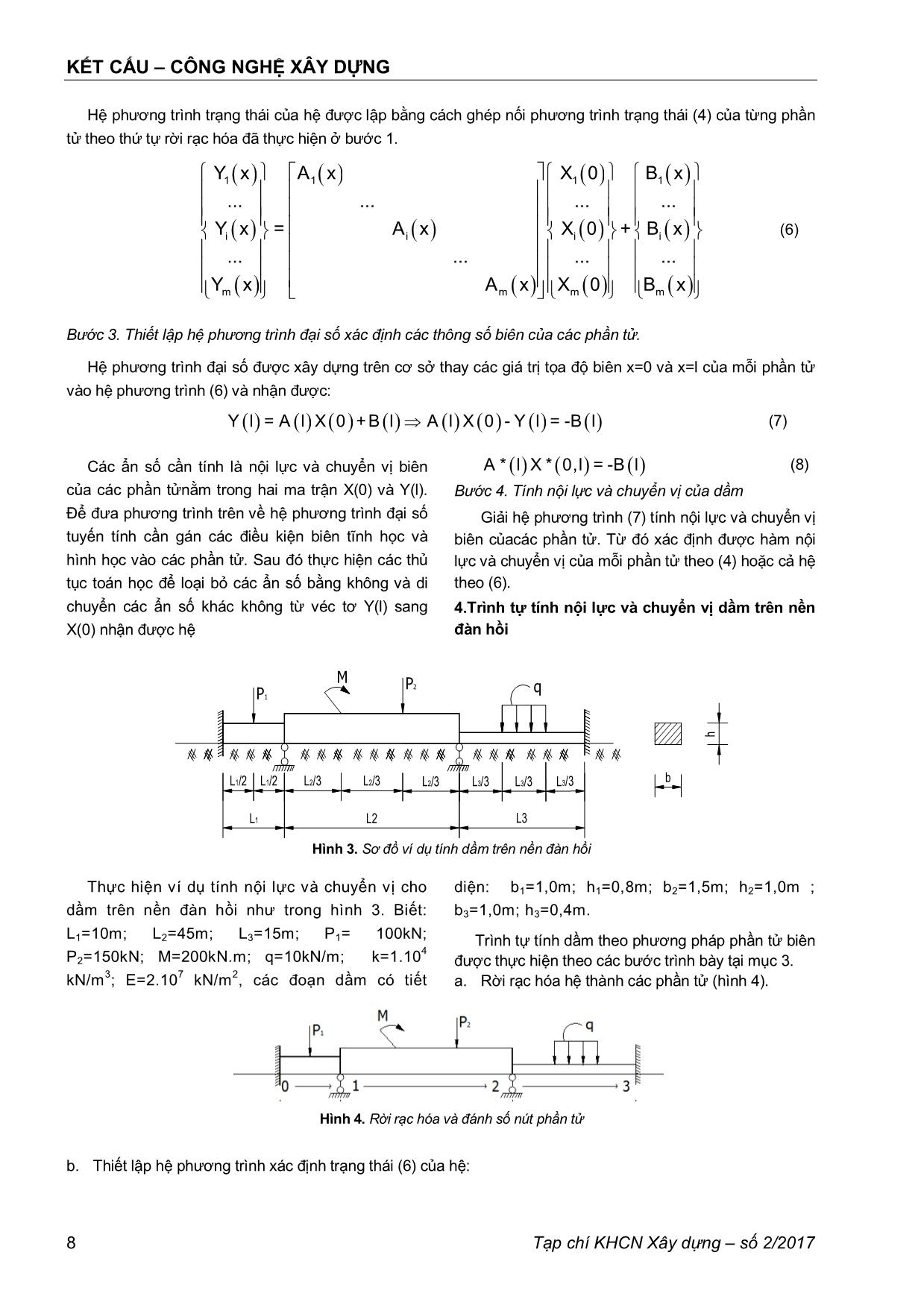 Phương pháp phần tử biên tính nội lực và chuyển vị hệ dầm trên nền đàn hồi theo mô hình Winkler trang 3