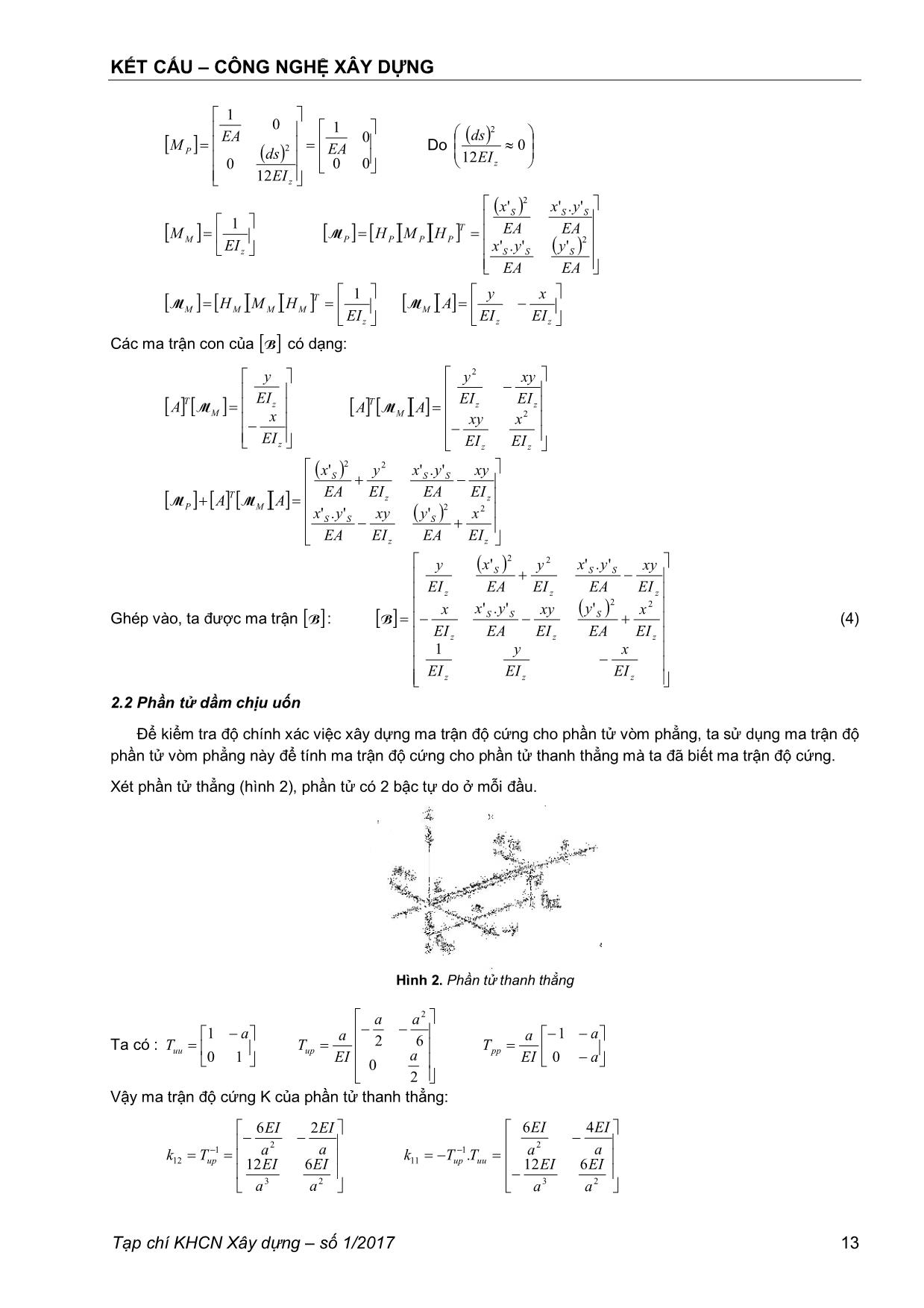 Phương pháp phần tử hữu hạn trong tính toán nội lực hệ khung vòm Cycloid phẳng trang 4