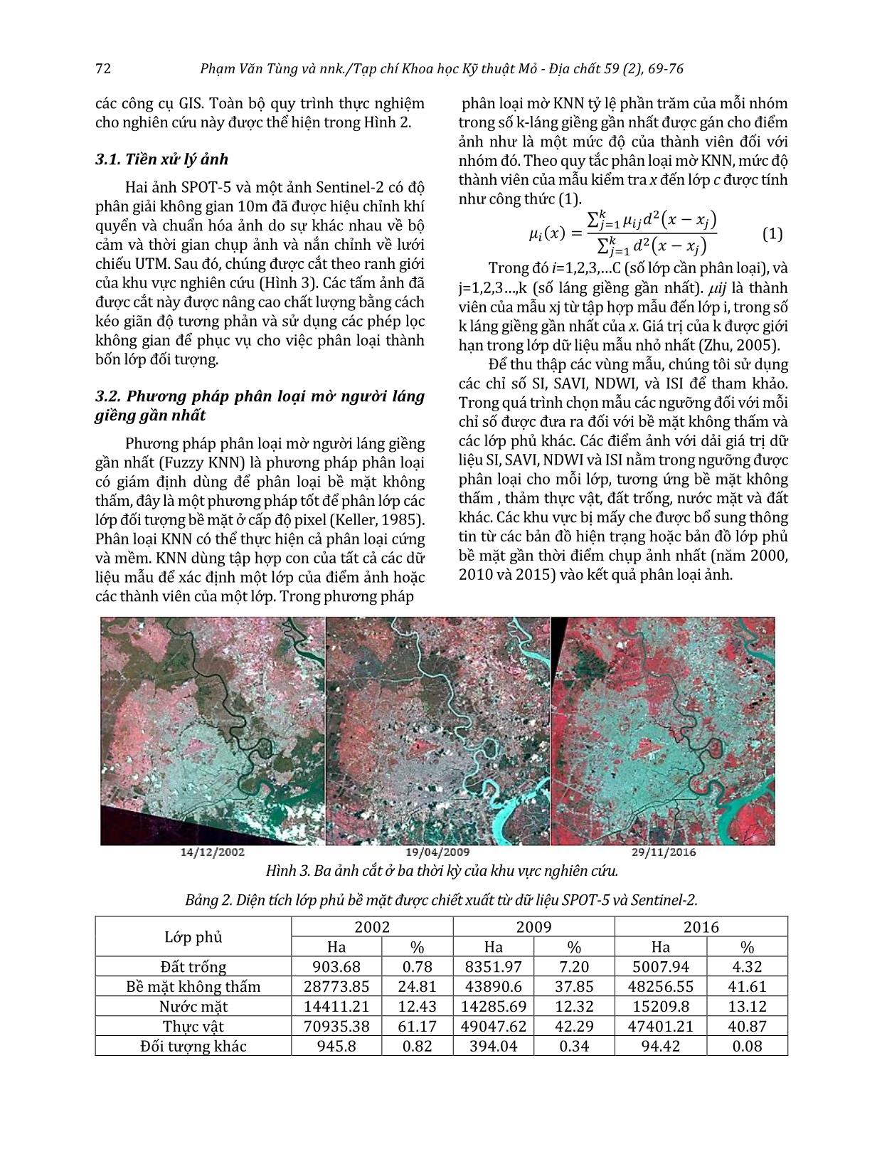 Quan trắc sự mở rộng bề mặt không thấm bằng dữ liệu ảnh Spot-5 và Sentinel-2 ở khu vực Thành phố Hồ Chí Minh trang 4