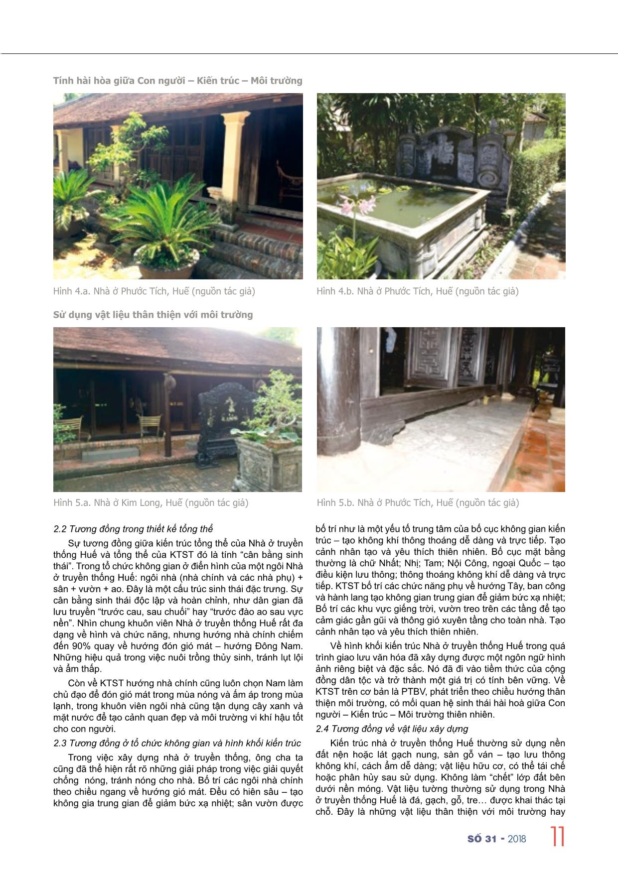 Sự tương đồng các quan điểm trong kiến trúc nhà ở truyền thống Huế so với xu hướng kiến trúc sinh thái ngày nay trang 3