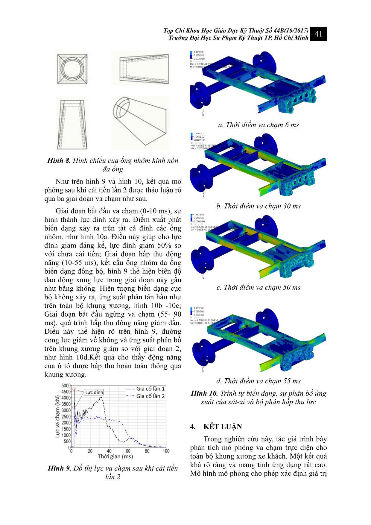 Sự va chạm và hấp thu động năng của phần trước khung xương ô tô khách trước động lực học va đập trang 5