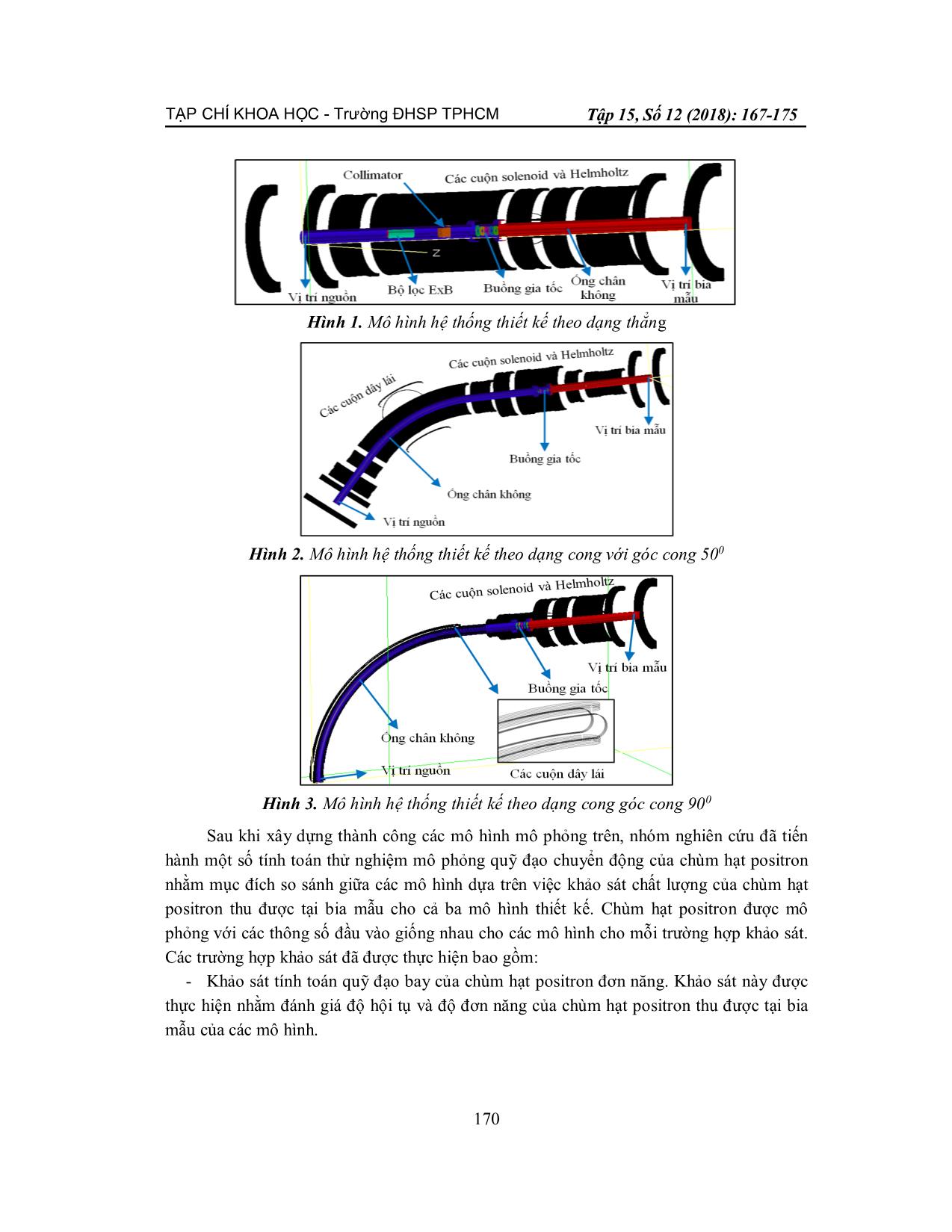 Thiết kế nguyên tắc hệ thống dẫn chùm Positron chậm bằng chương trình mô phỏng Simion trang 4