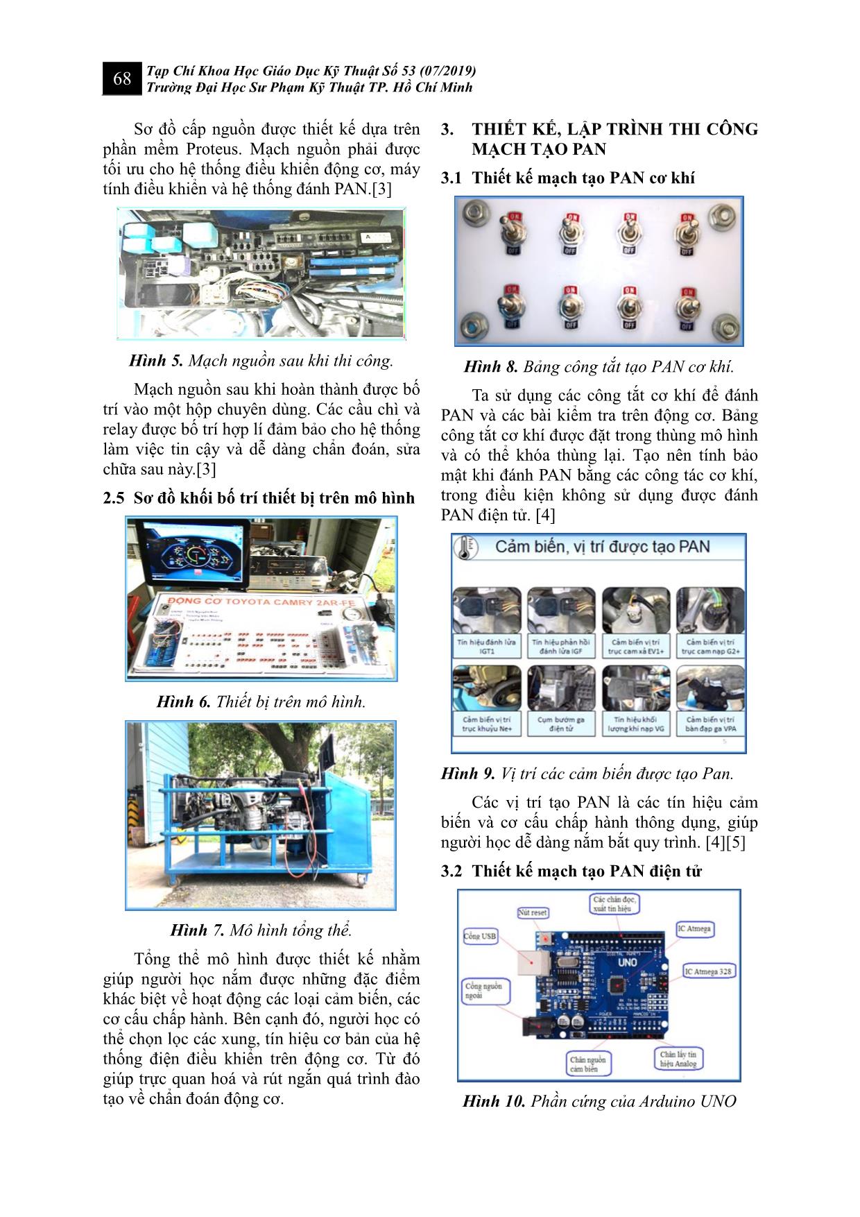 Thiết kế, thi công mô hình hệ thống điều khiển động cơ Toyota camry 2Ar-Fe và hệ thống tạo pan ứng dụng IOT trang 3
