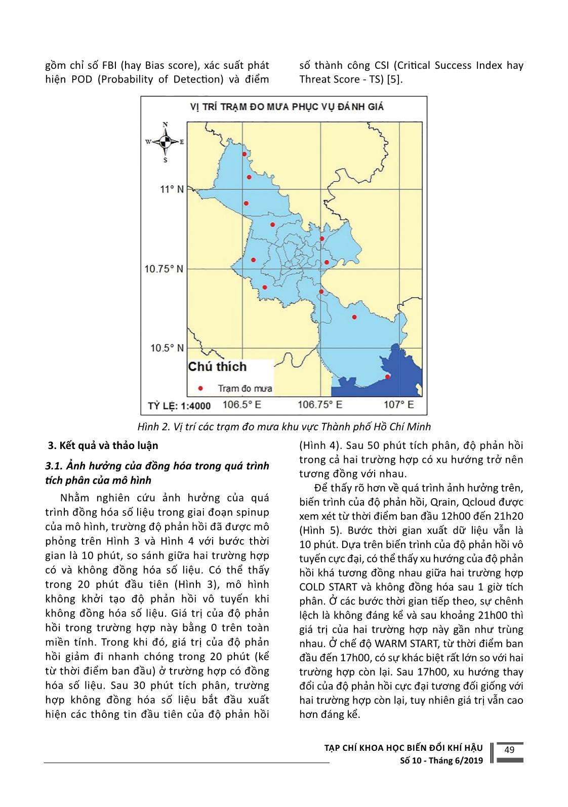 Ứng dụng đồng hóa số liệu radar dự báo mưa lớn tại khu vực thành phố Hồ Chí Minh trang 3