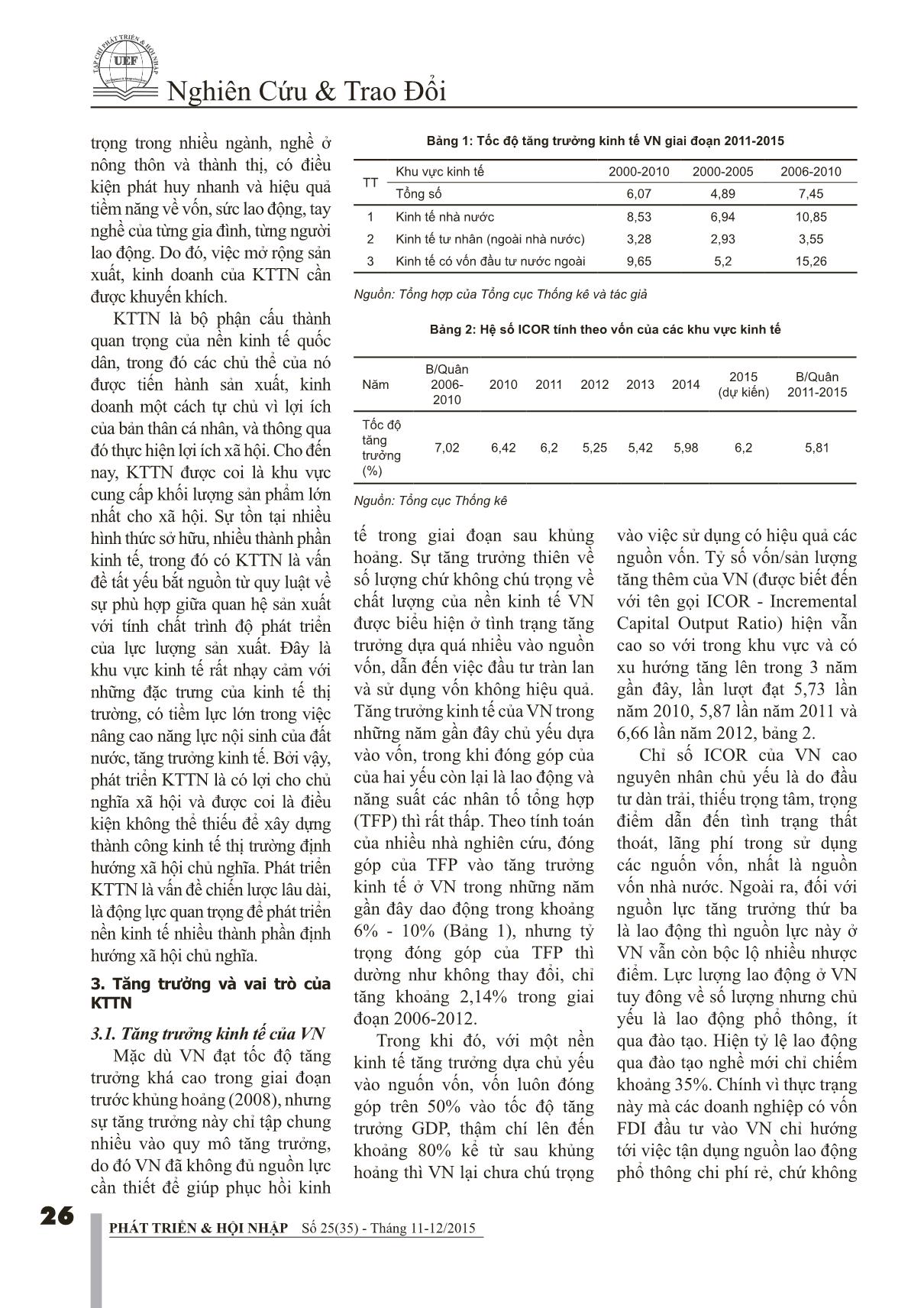 Vai trò của kinh tế tư nhân với tăng trưởng kinh tế của Việt Nam trang 3