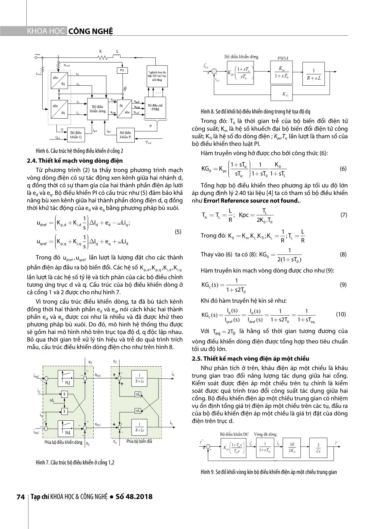 Xác định tham số điều khiển bộ biến đổi 3 pha AC-DCAC-AC  đa bậc nối tầng có khâu trung gian tần số cao trang 4