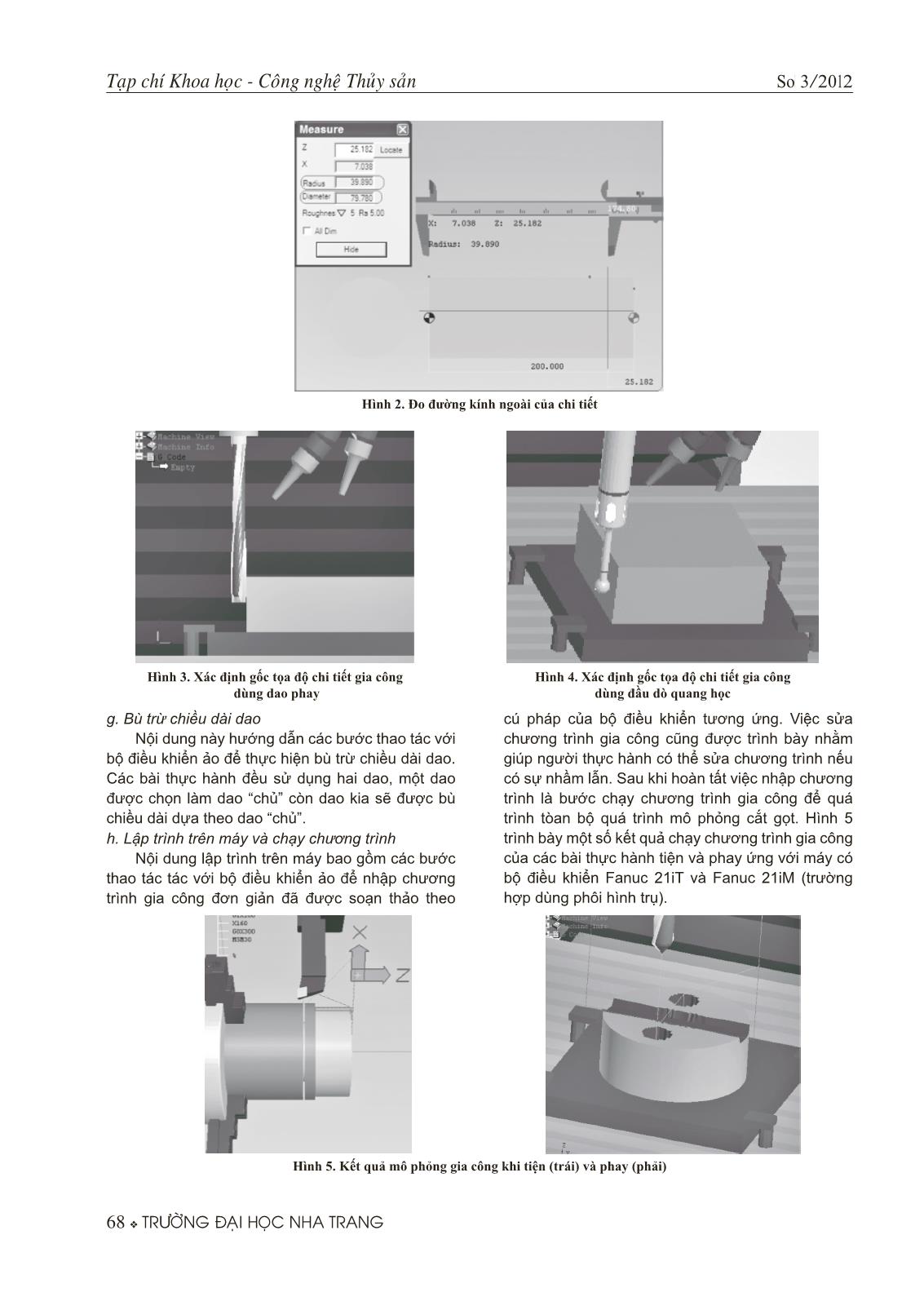 Xây dựng một số bài thực hành ảo về vận hành máy tiện và máy phay CNC trang 4