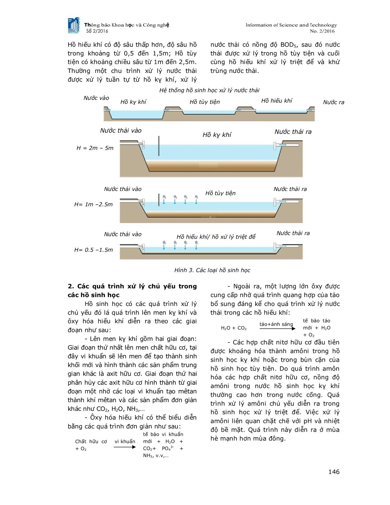 Xử lý nước thải chi phí thấp bằng hệ thống hồ sinh học trang 2