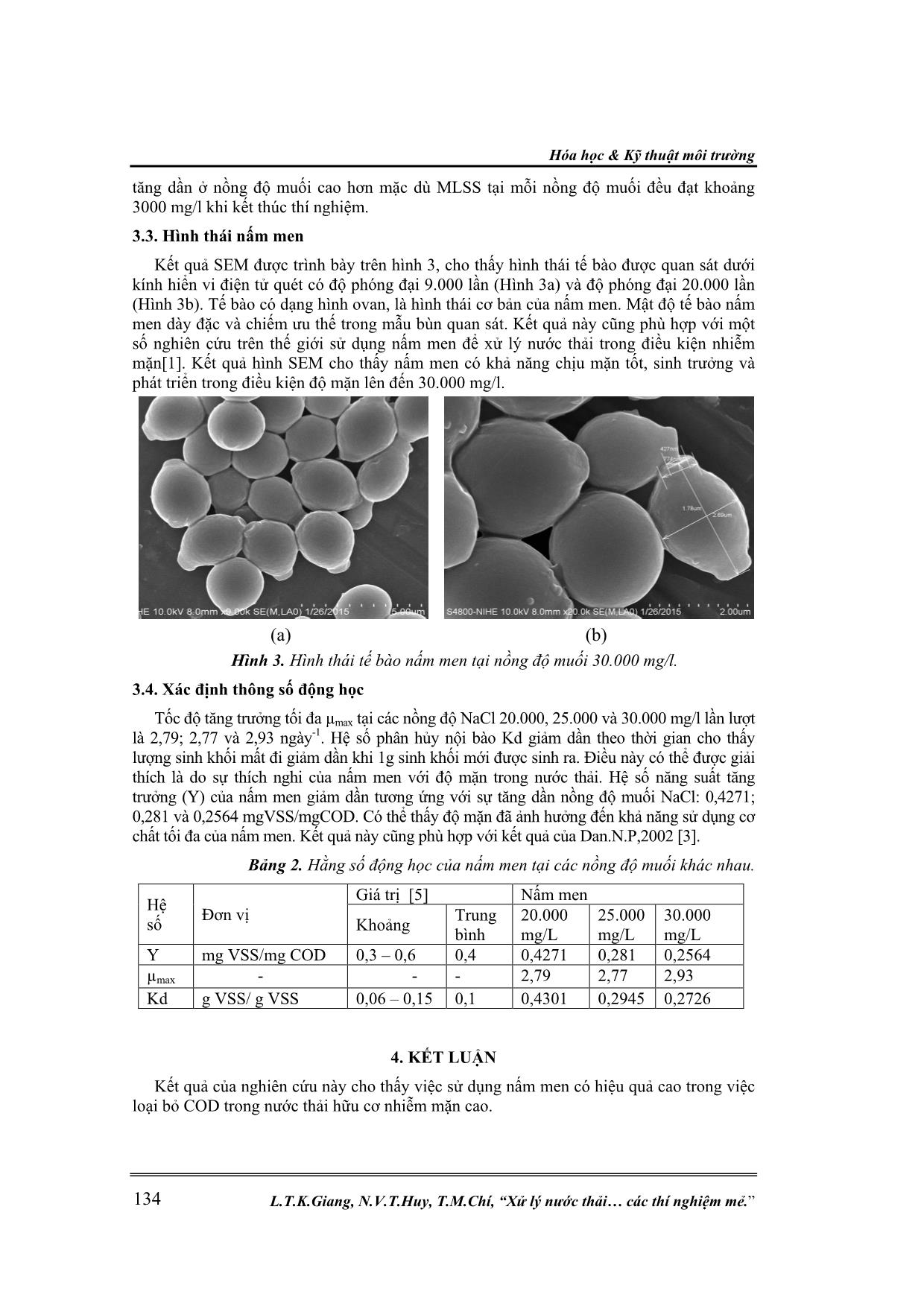Xử lý nước thải hữu cơ nhiễm mặn bằng nấm men trong các thí nghiệm mẻ trang 5