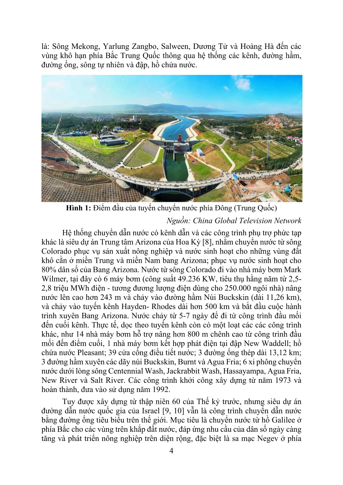 Kinh nghiệm từ các siêu dự án chuyển nước trên thế giới đối với các vùng hạn hán, thiếu nước ở Việt Nam trang 4