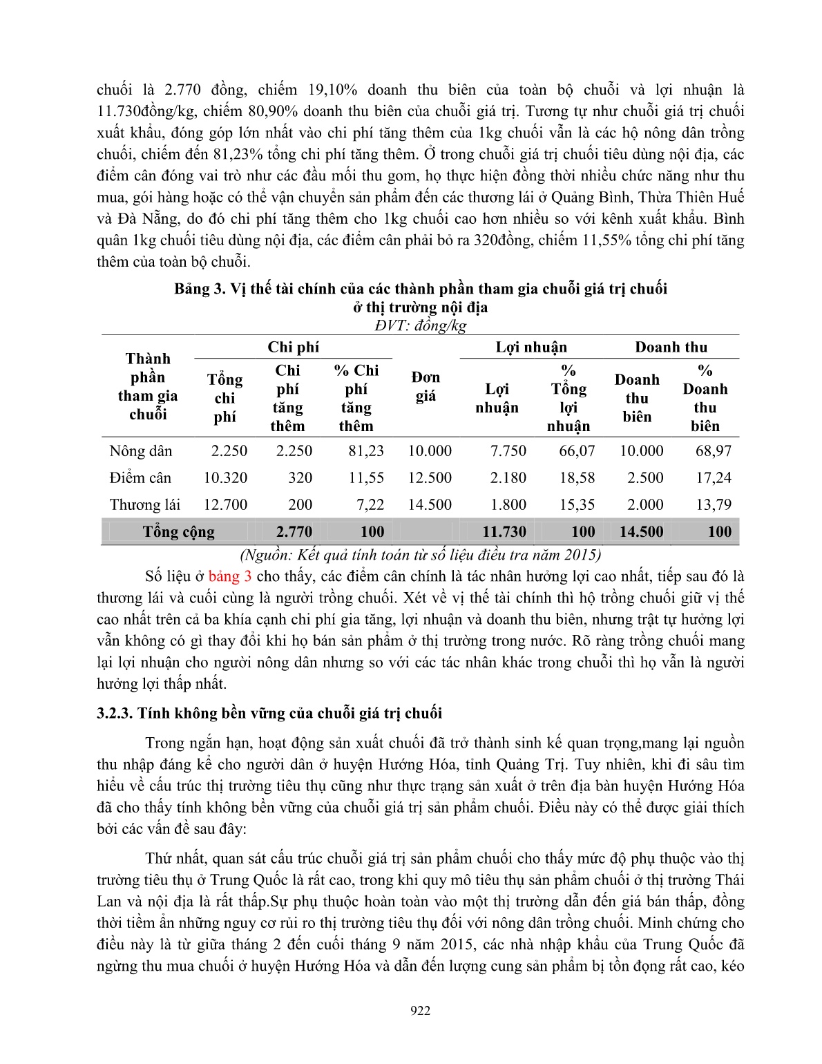 Phân tích chuỗi giá trị sản phẩm chuối ở huyện Hướng Hóa, tỉnh Quảng Trị trang 10