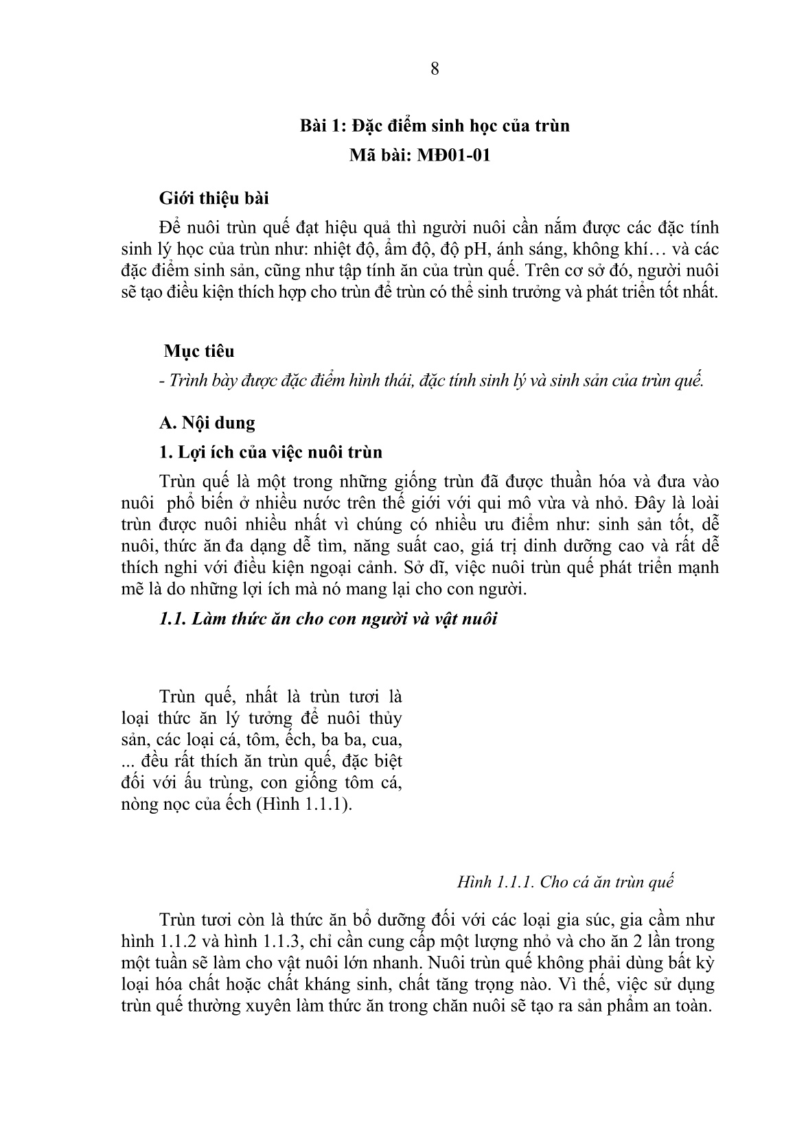 Giáo trình mô đun Chuẩn bị nuôi trùn (Trình độ: Sơ cấp nghề) trang 10