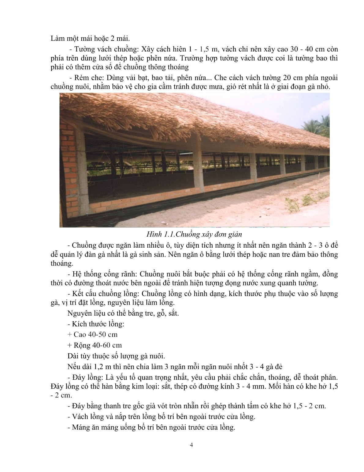 Giáo trình mô đun Nuôi gà thả vườn (Trình độ: Đào tạo dưới 03 tháng) trang 6
