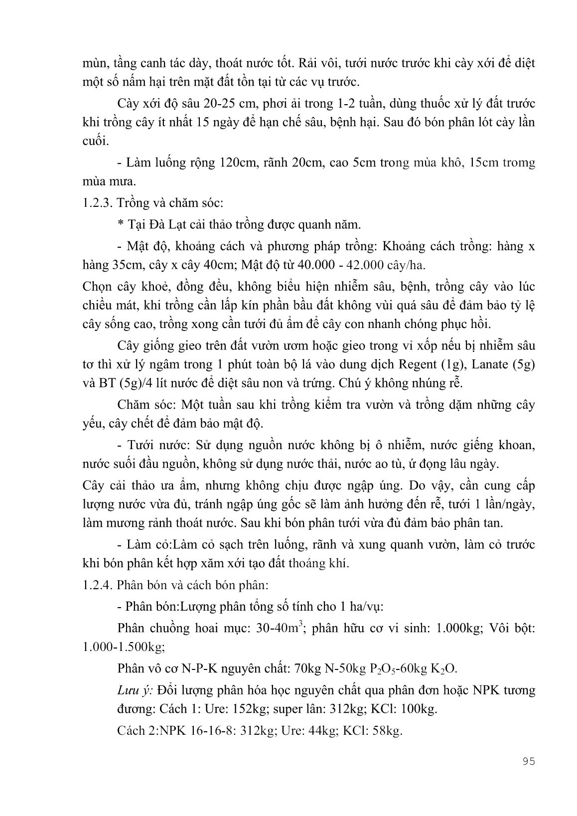 Giáo trình Kỹ thuật canh tác rau, hoa - Phần 2 (Trình độ: Cao đẳng) trang 9