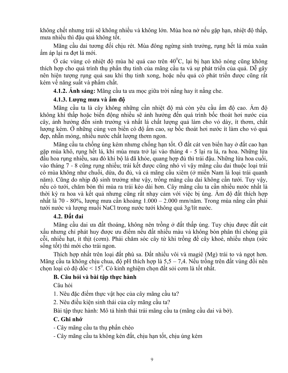 Giáo trình mô đun Nhân giống cây mãng cầu ta (Trình độ: Đào tạo dưới 3 tháng) trang 10