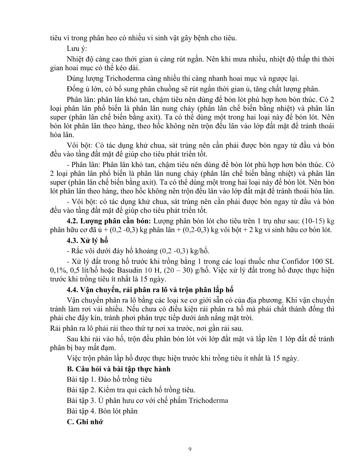 Giáo trình mô đun Trồng và chăm sóc hồ tiêu (Trình độ: Đào tạo dưới 3 tháng) trang 10