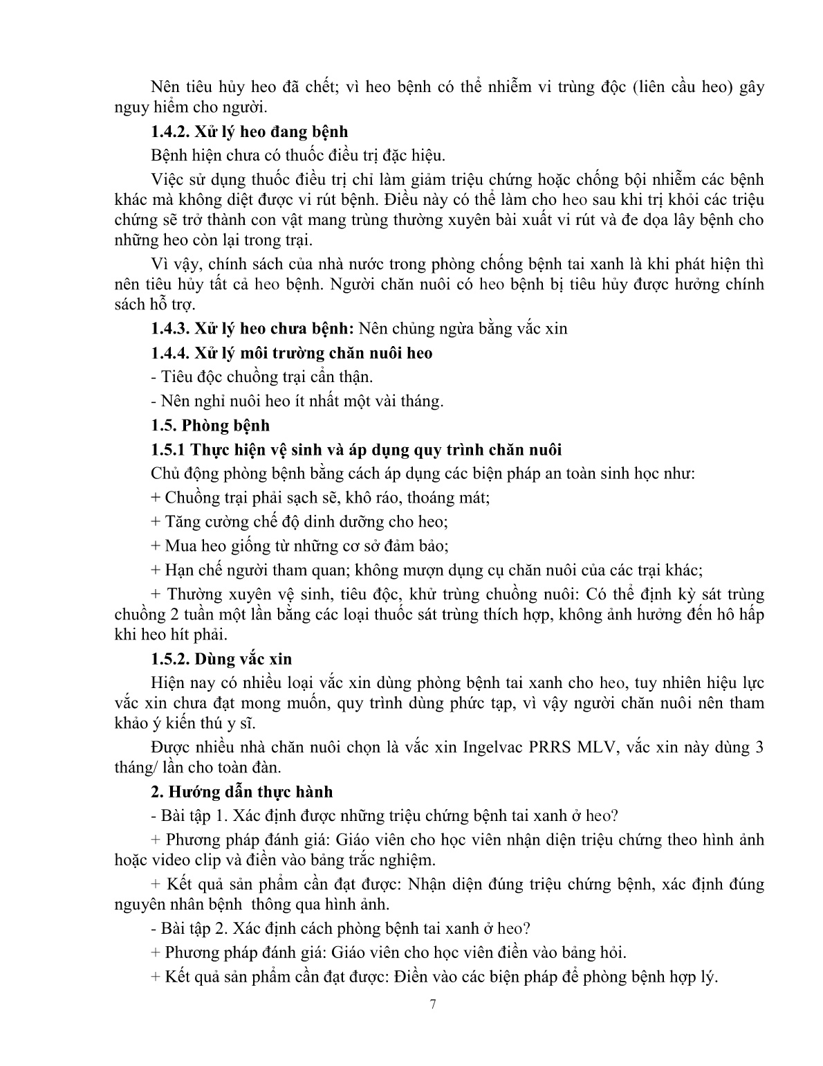 Giáo trình mô đun Phòng và trị bệnh cho heo (Trình độ: Đào tạo dưới 03 tháng) trang 8