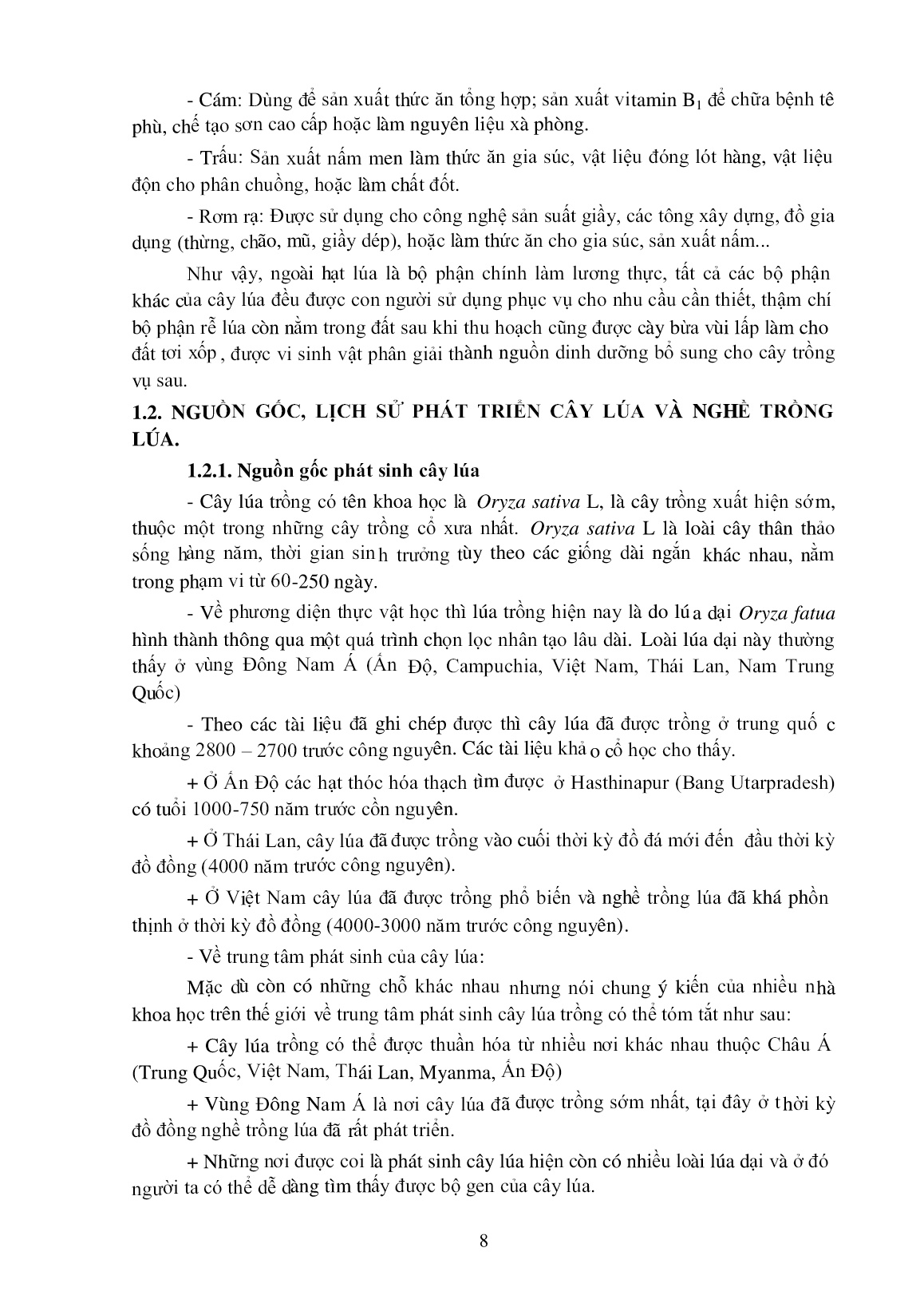 Giáo trình Trồng cây lương thực (Trình độ đào tạo: Cao đẳng, trung cấp) trang 9