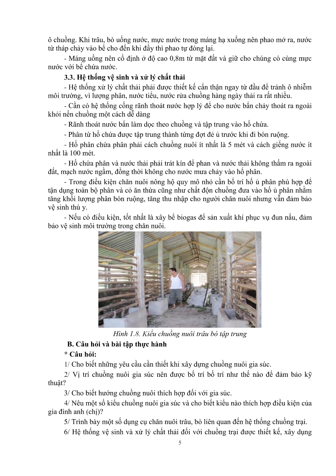 Giáo trình mô đun Nuôi trâu, bò thịt (Trình độ: Đào tạo dưới 3 tháng) trang 7