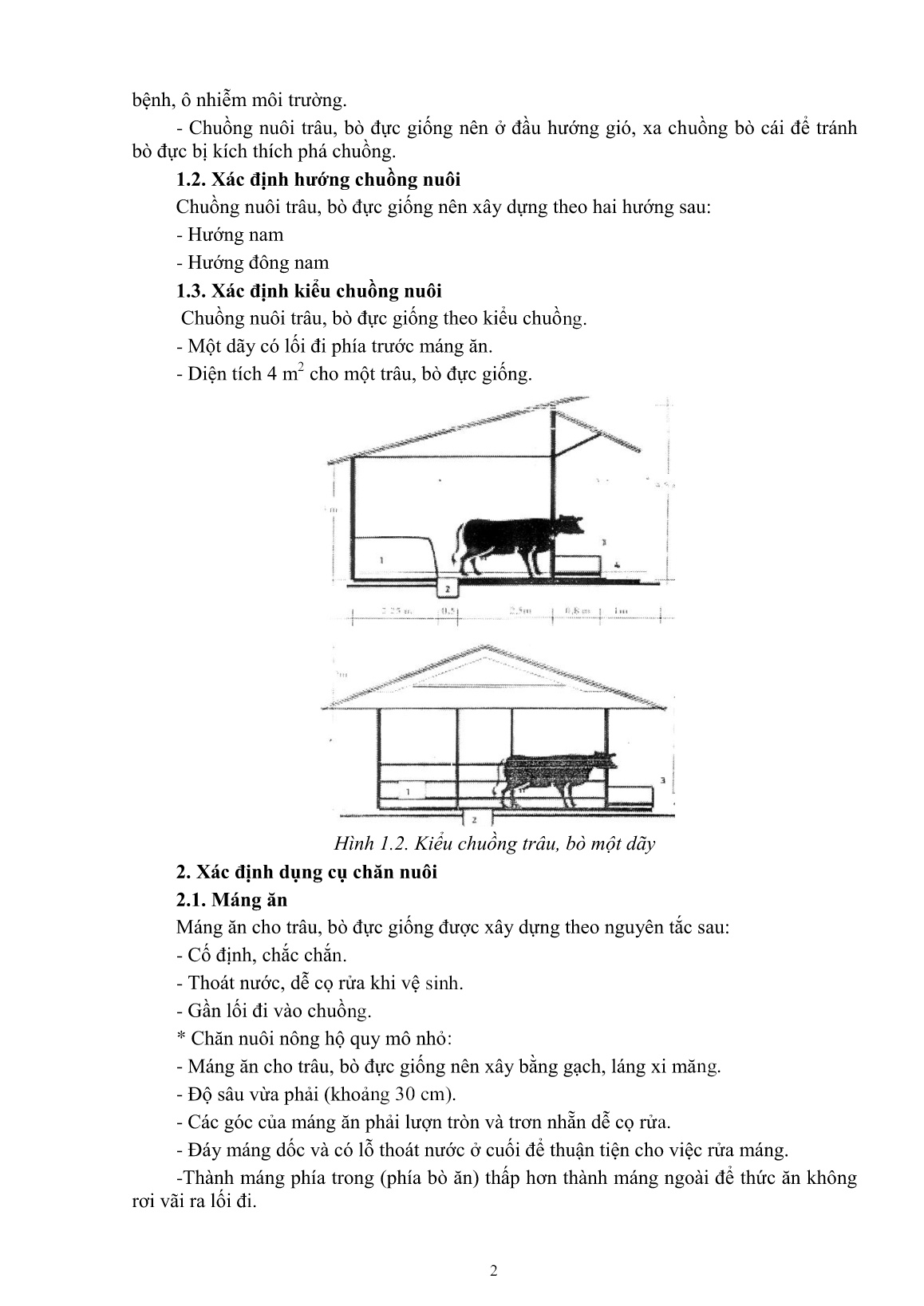 Giáo trình mô đun Nuôi trâu, bò đực giống (Trình độ: Đào tạo dưới 3 tháng) trang 4