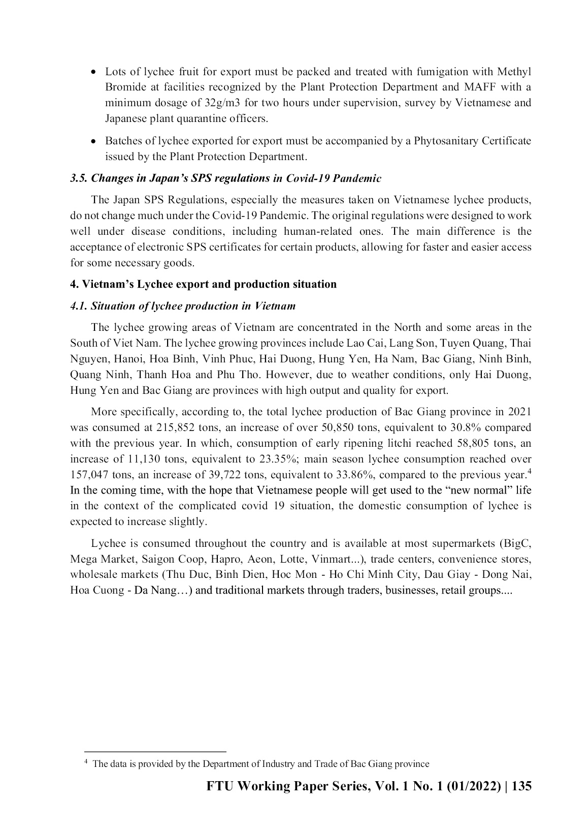 Các quy định về SPS - Kiểm dịch động thực vật Nhật Bản đối với mặt hàng vải xuất khẩu của Việt Nam: Thực trạng và giải pháp trang 5