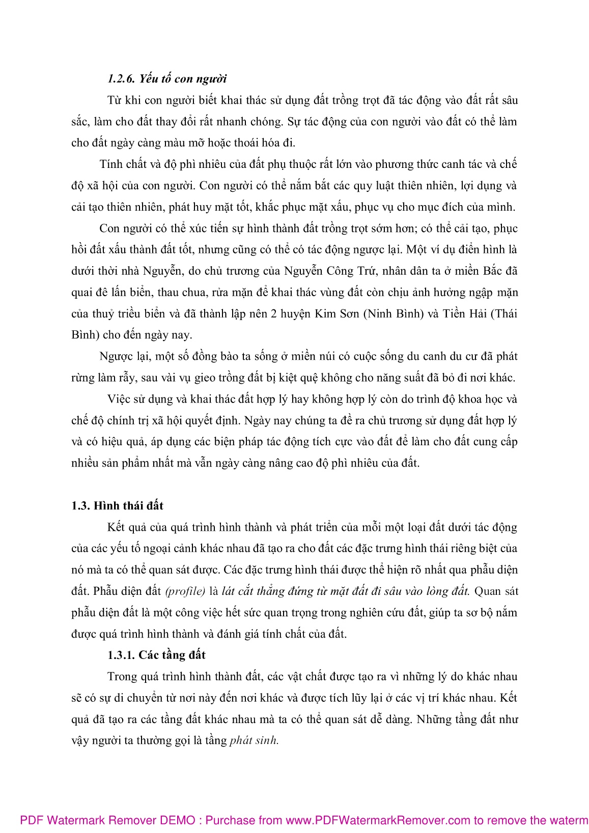 Bài giảng Suy thoái và phục hồi đất (Phần 1) trang 6
