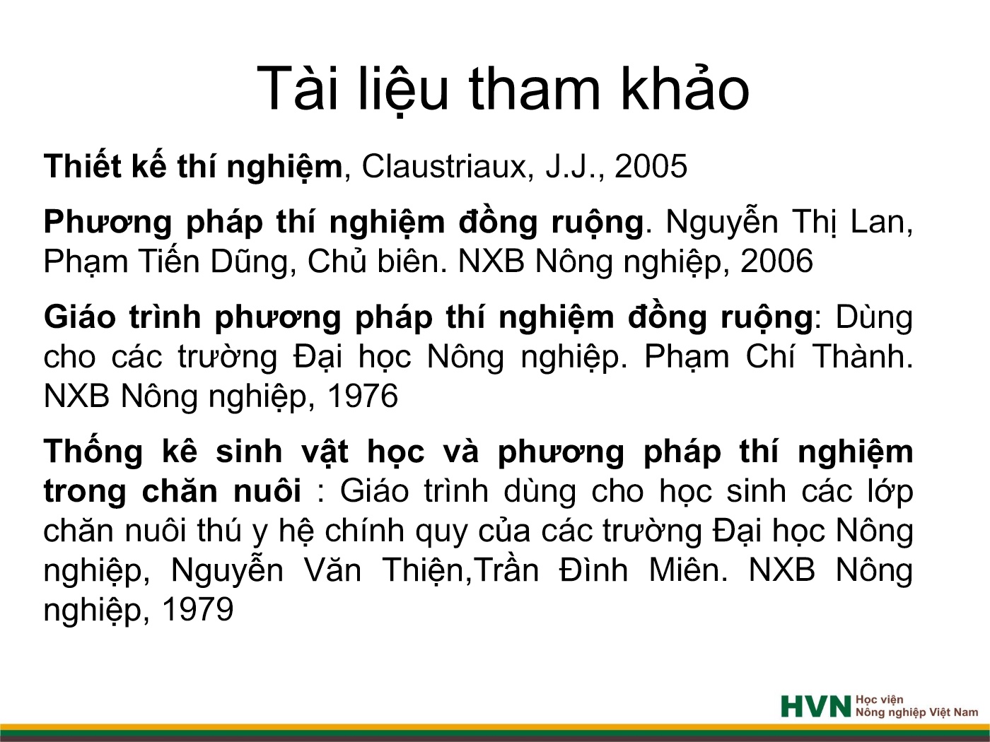 Bài giảng Thiết kế thí nghiệm (Phần thực hành) trang 6