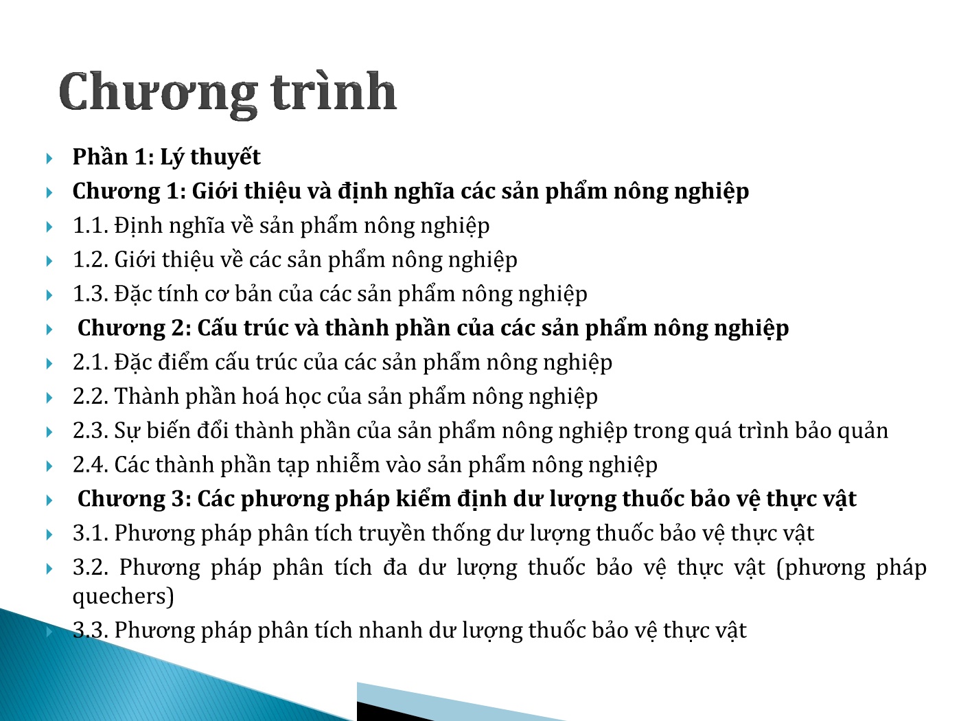 Bài giảng Kiểm định sản phẩm nông nghiệp trang 3