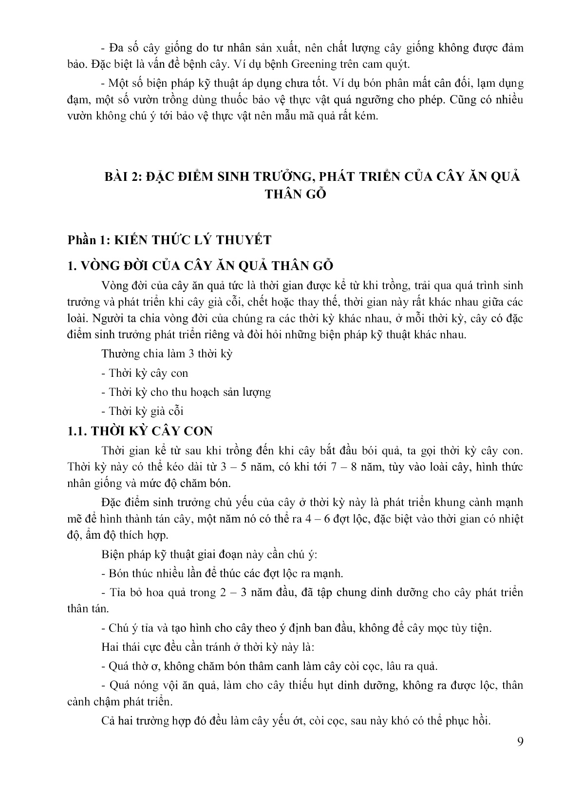 Giáo trình mô đun Trồng một số loài cây ăn quả (Trình độ: Trung cấp) trang 9