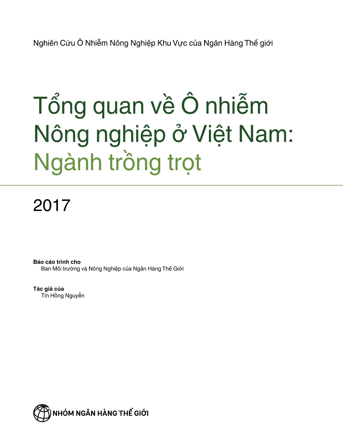 Tổng quan về Ô nhiễm Nông nghiệp ở Việt Nam: Ngành trồng trọt 2017 trang 3