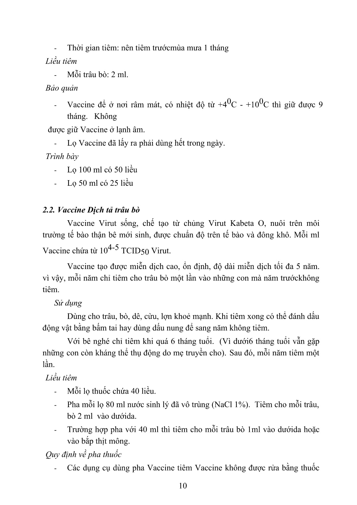 Tài liệu Sử dụng vắc xin cho vật nuôi trang 10