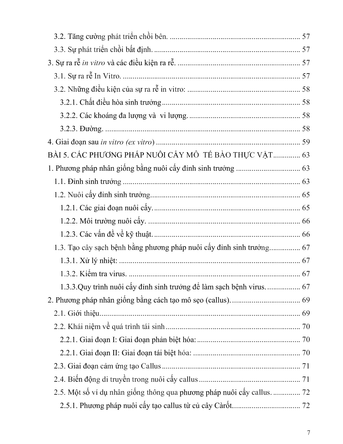 Giáo trình mô đun Sản xuất giống bằng kỹ thuật nuôi cấy mô tế bào thực vật (Trình độ: Trung cấp) trang 7