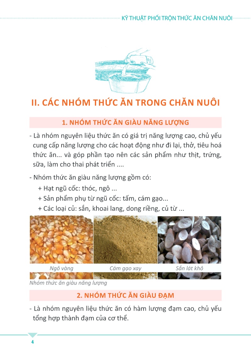 Giáo trình Kỹ thuật phối trộn thức ăn chăn nuôi trang 4