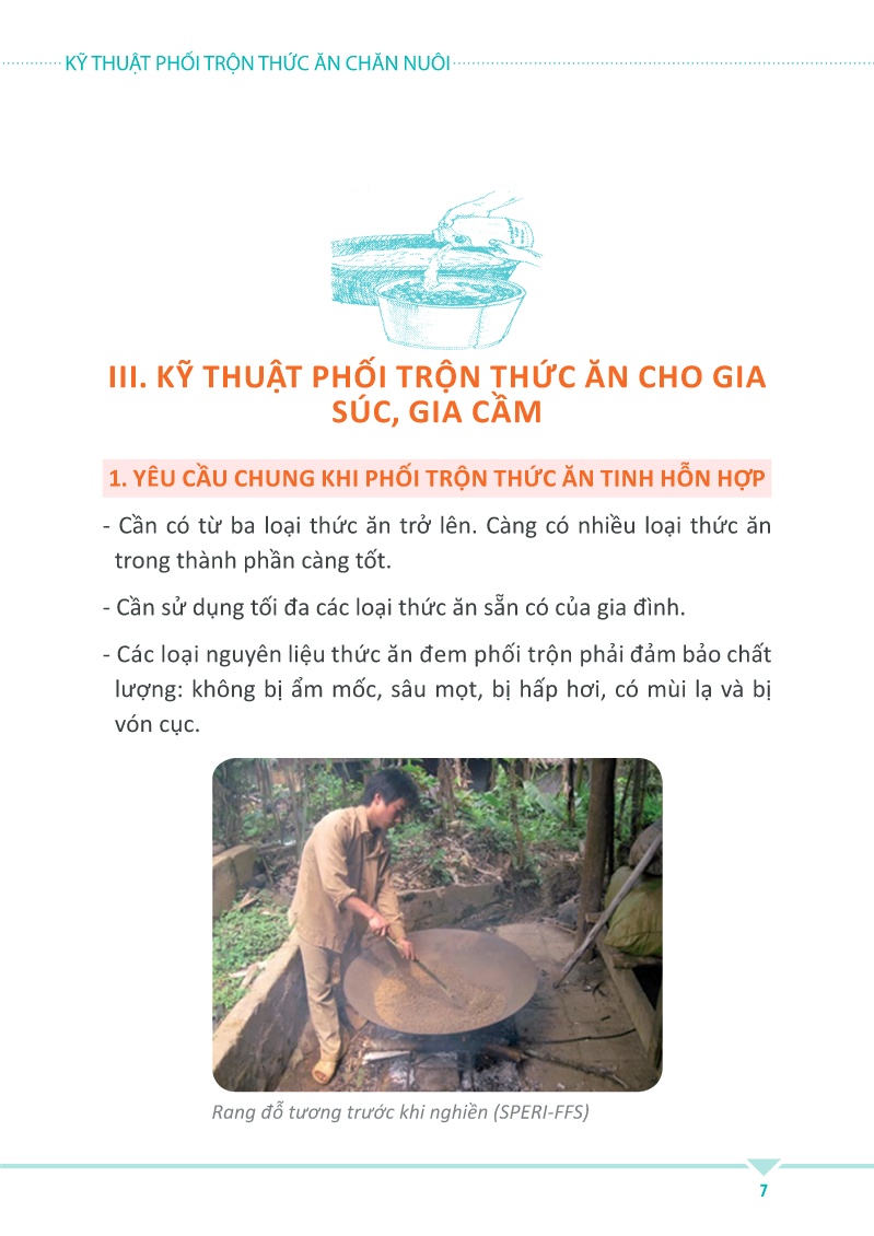 Giáo trình Kỹ thuật phối trộn thức ăn chăn nuôi trang 7