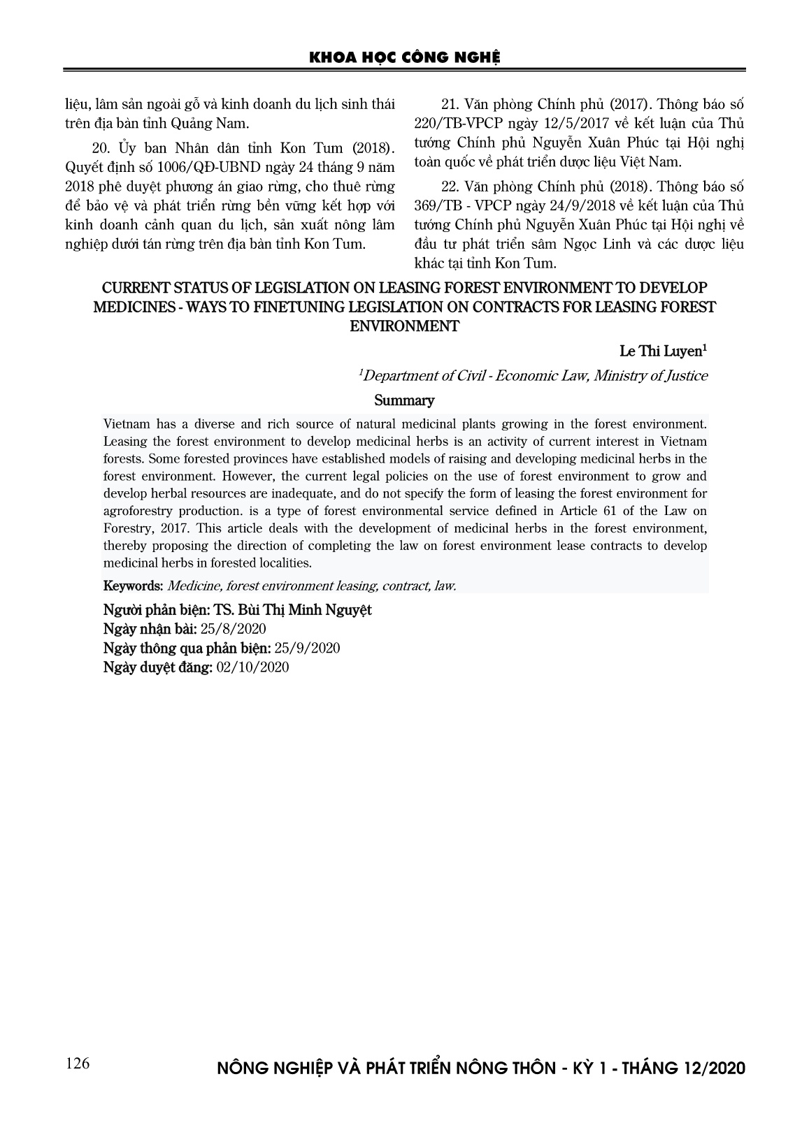 Thực trạng pháp luật về cho thuê môi trường rừng để phát triển dược liệu - Hướng hoàn thiện pháp luật về hợp đồng cho thuê môi trường rừng trang 10