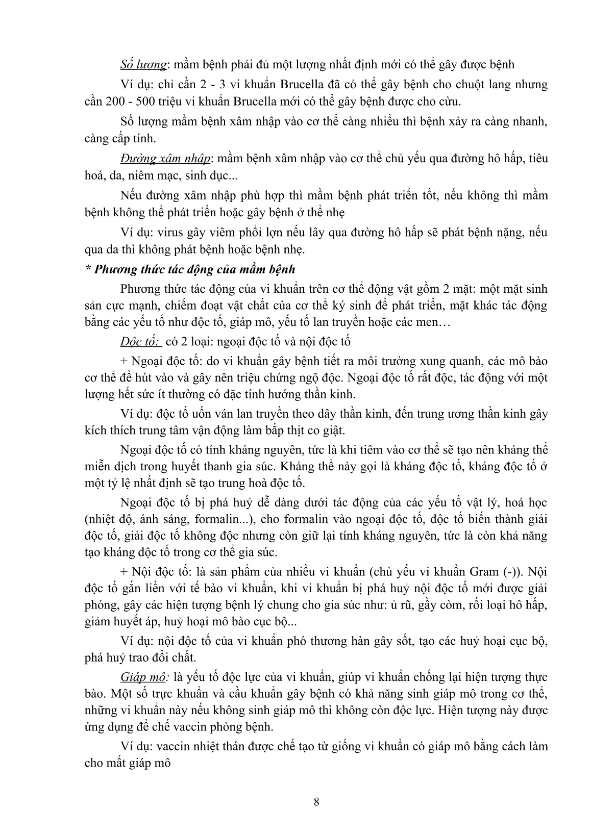 Giáo trình mô đun Phòng, trị bệnh truyền nhiễm thú y (Trình độ: Cao đẳng, Trung cấp) trang 8