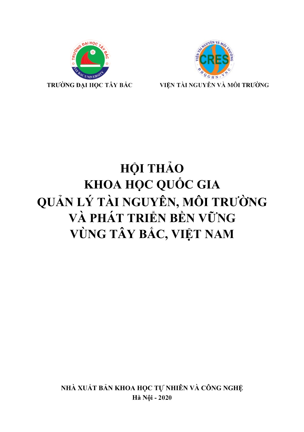 Hội thảo khoa học quốc gia quản lý tài nguyên, môi trường và phát triển bền vững vùng Tây Bắc, Việt Nam trang 2