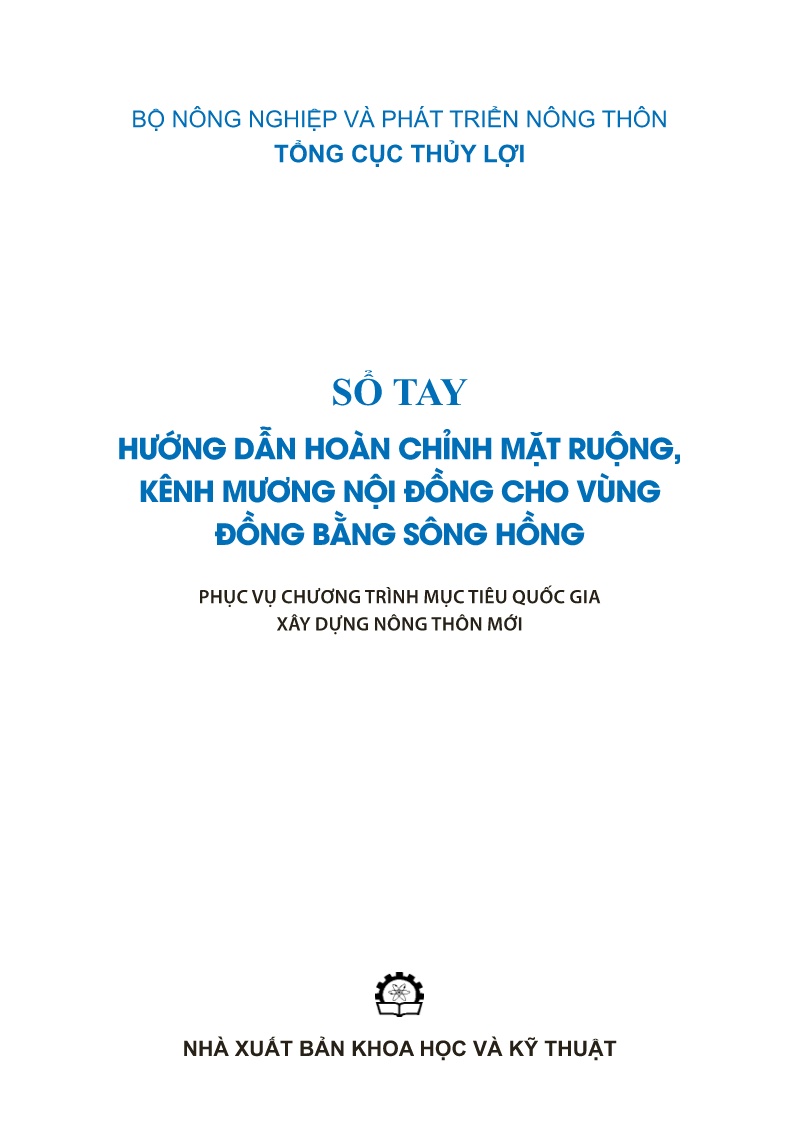 Sổ tay Hướng dẫn hoàn chỉnh mặt ruộng, kênh mương nội đồng cho vùng Đồng bằng sông Hồng trang 2