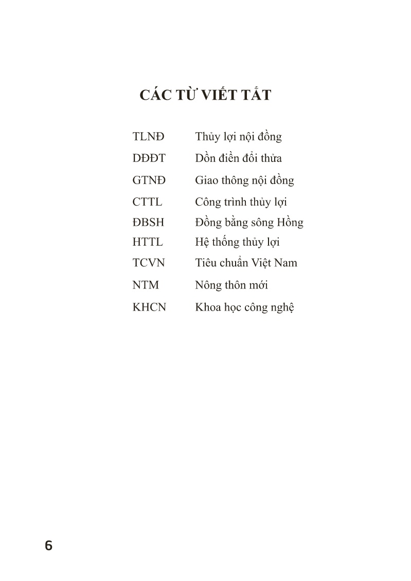 Sổ tay Hướng dẫn hoàn chỉnh mặt ruộng, kênh mương nội đồng cho vùng Đồng bằng sông Hồng trang 7