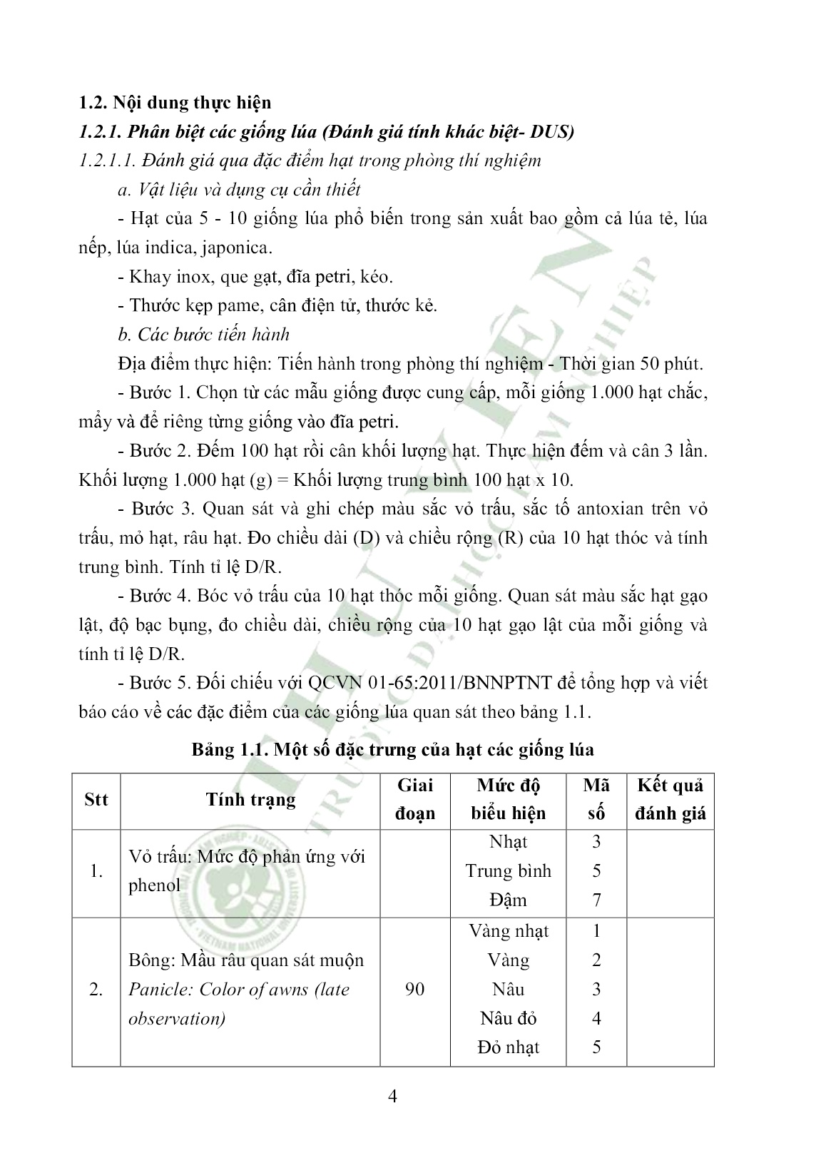 Tài liệu hướng dẫn thực hành Cây lương thực trang 9