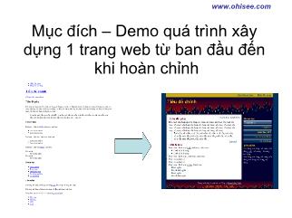Bài giảng Xây dựng Website bằng CSS