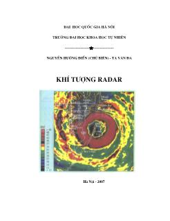 Giáo trình Khí tượng Radar (Phần 1)