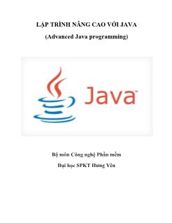 Giáo trình Lập trình nâng cao với Java