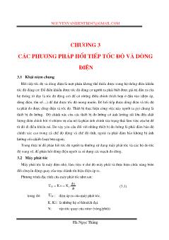 Giáo trình Vi xử lý - Chương 3: Các phương pháp hồi tiếp tốc độ và dòng điện