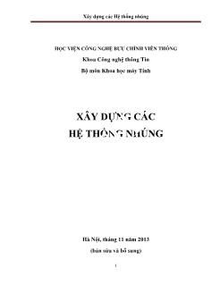 Giáo trình Xây dựng các hệ thống nhúng