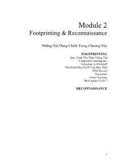 Module 2: Footprinting và reconnaissance