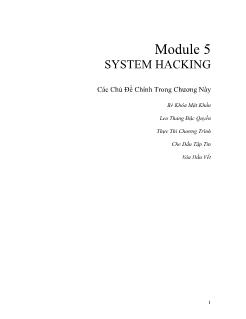 Module 5: System Hacking
